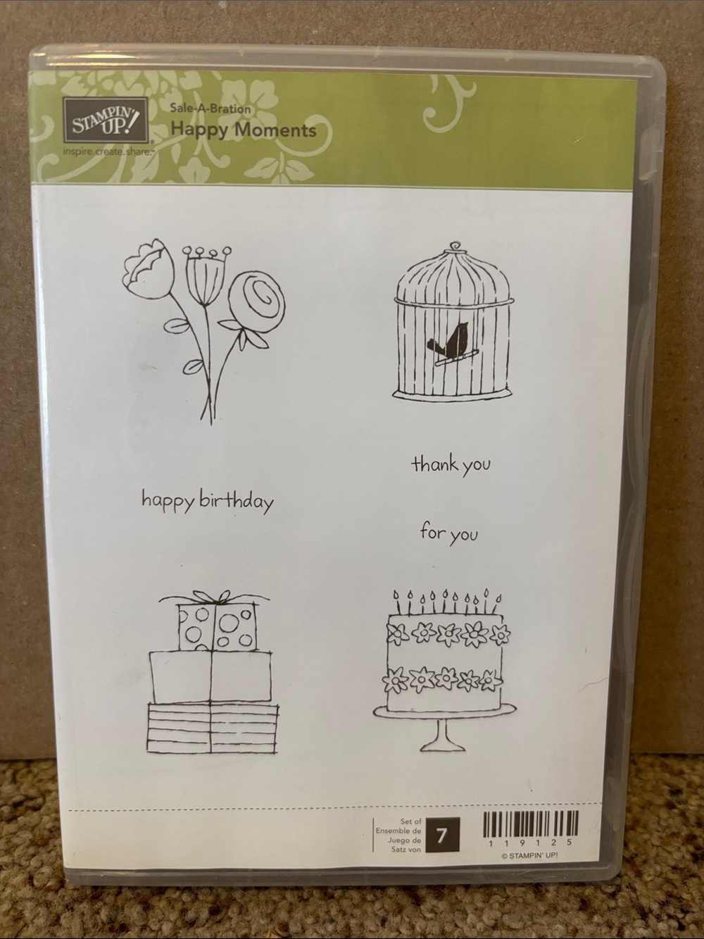 Stampin' Up! Happy Moments Clear Stamp Set